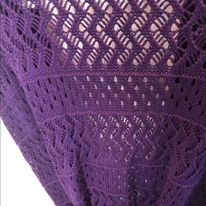 Justice Girl’s Royal Purple Knit Cardigan sweater vest size 18 NWT Beautiful!